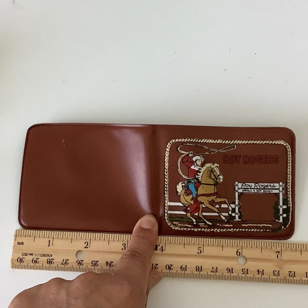 VTG 1950s Roy Rogers Double‎ R Bar Ranch Childs Billfold Wallet Western & Play $